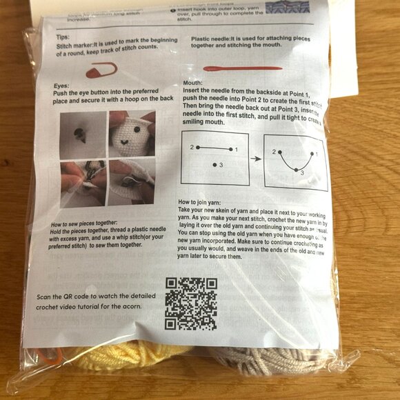 Bullseye's Playground™ Amigurumi2ct Crochet Set Kit: Acorn/Snail - Picture 5 of 11